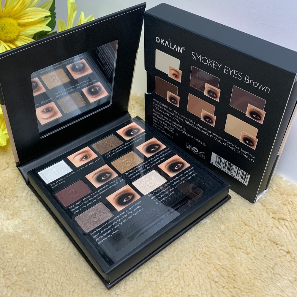 Okalan Smokey Eyes Brown Eyeshadow Authentic New - Picture 5 of 8